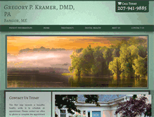 Tablet Screenshot of gregorypkramerdmd.com